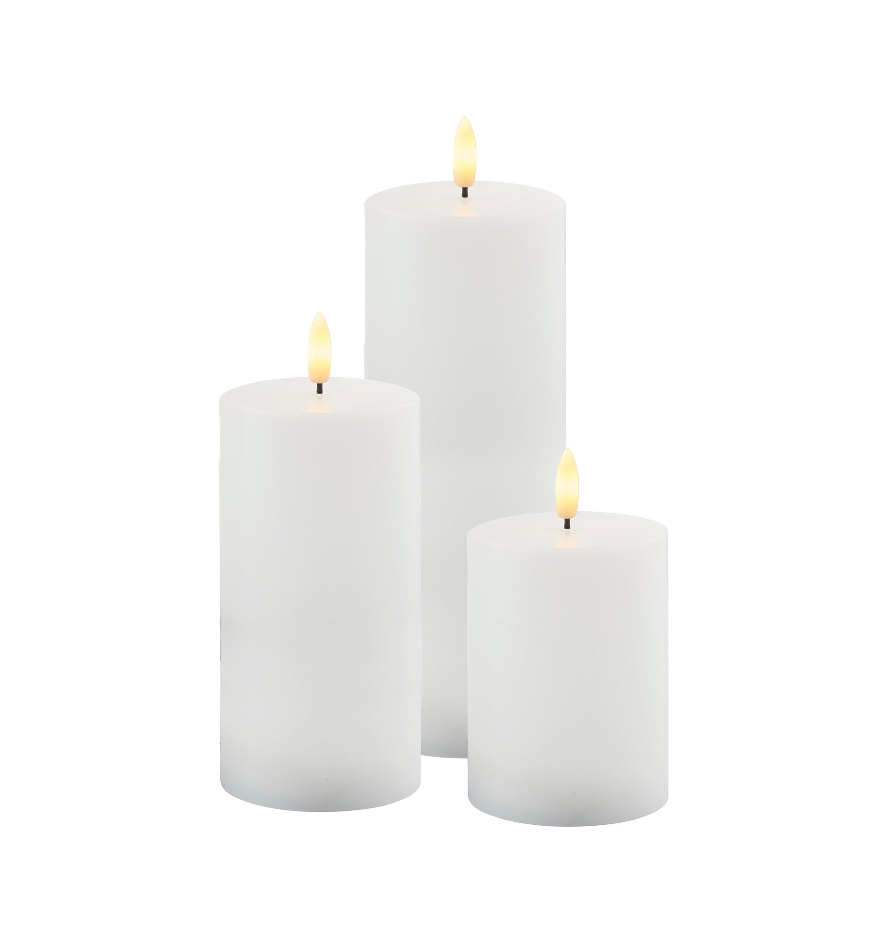 Sille Outdoor bloklys, hvid - 3 stk.